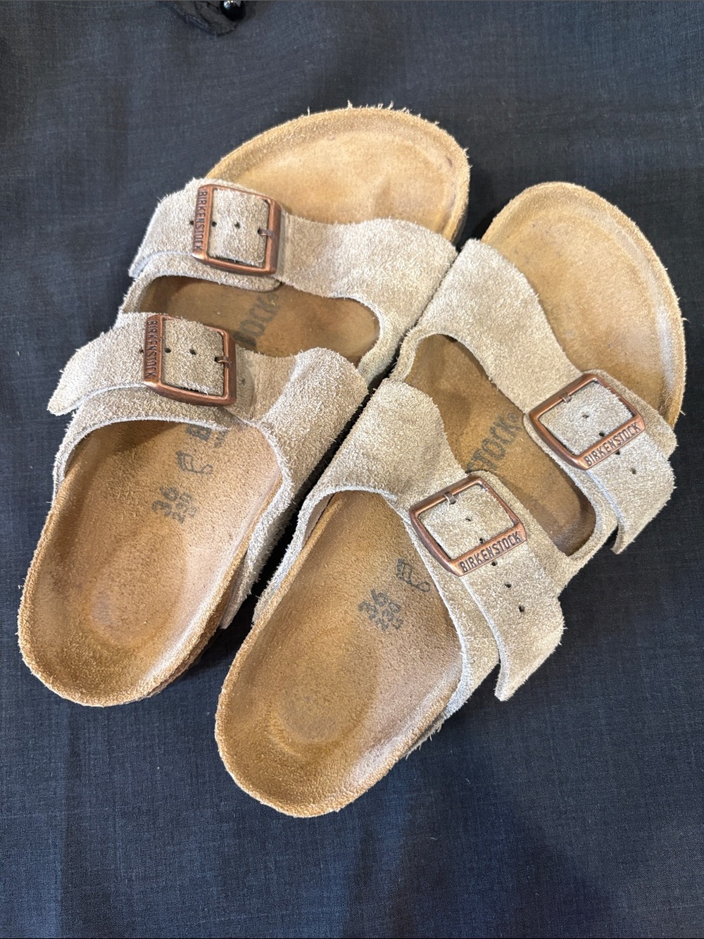 Birkenstock Women’s no Two-Strap Sandals in Tan